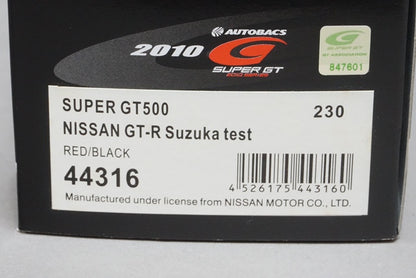 1:43 EBBRO 44316 Nissan GT-R Super GT 2010 SUZUKA Test #230