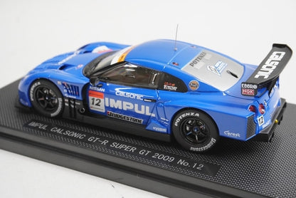 1:43 EBBRO 44173 Nissan Impul Calsonic GT-R Super GT500 2009 #12 model car