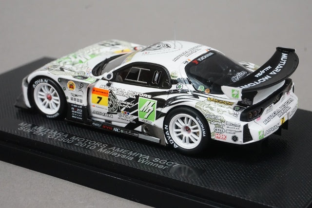 1:43 EBBRO 44375 M7 Mutiara Motors Amemiya SGC7 Super GT300 Rd.4 Malaysia Winner 2010 #7