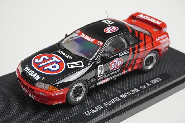 1:43 EBBRO 43767 TAISAN ADVAN Skyline Gr.A 1993 #2 model car