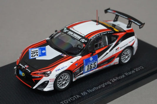 1:43 EBBRO 44899 Toyota 86 Nurburgring 24 Hour Race 2012 #165