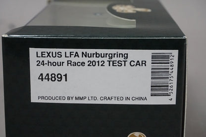 1:43 EBBRO 44891 Lexus LFA Nurburgring 24hrs Race 2012 Test Car