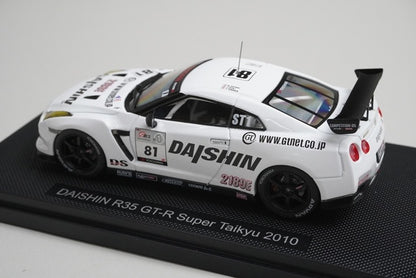 1:43 EBBRO 44429 DAISHIN R35 GT-R Super Taikyu 2010 #81 model car
