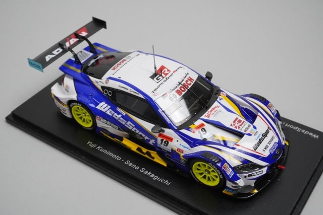 1:43 SPARK SGT057 Weds Sports ADVAN GR Supra GT500 Super GT 2023 #19 model car