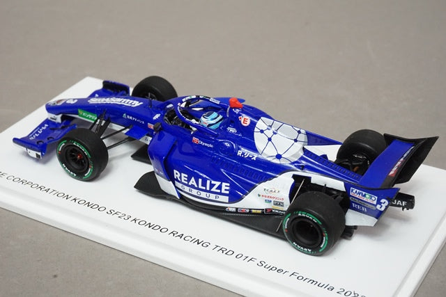 1:43 SPARK SFJ003 Realize Corporation KONDO Racing SF23 TRD 01F Super Formula #3 Kenta Yamashita