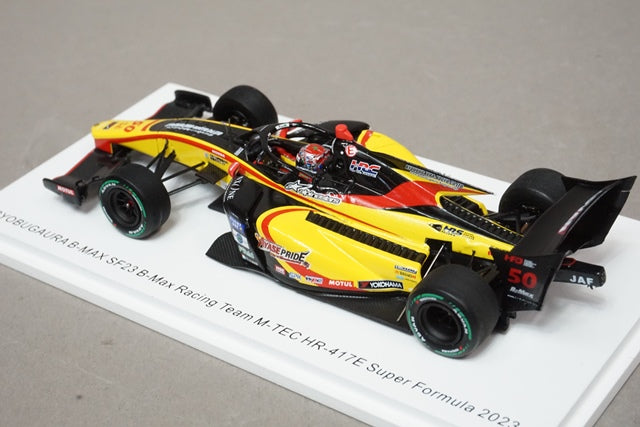 1:43 SPARK SFJ017 Byobugaura B-MAX SF23 Racing M-TEC HR-417E Super Formula 2023 #50 Shinji Matsushita