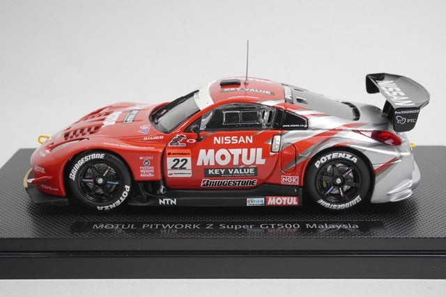 1:43 EBBRO 43723 Nissan Motul Pit Work Z Super GT500 Malaysia 2005 #22 model car