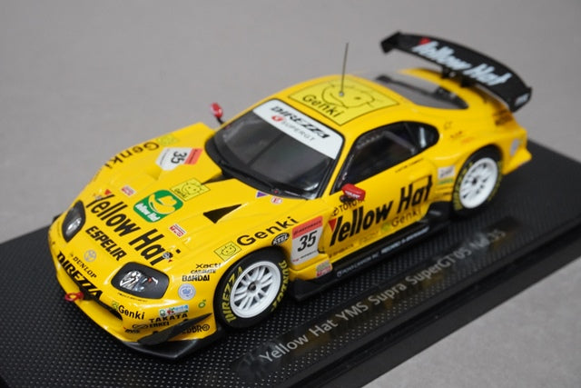 1:43 EBBRO 43696 Toyota Yellow Hat YSM Supra Super GT 2005 #35