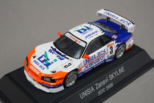 1:43 EBBRO 43126 Nissan UNISIA XANAVI Skyline JGTC 2000 #3