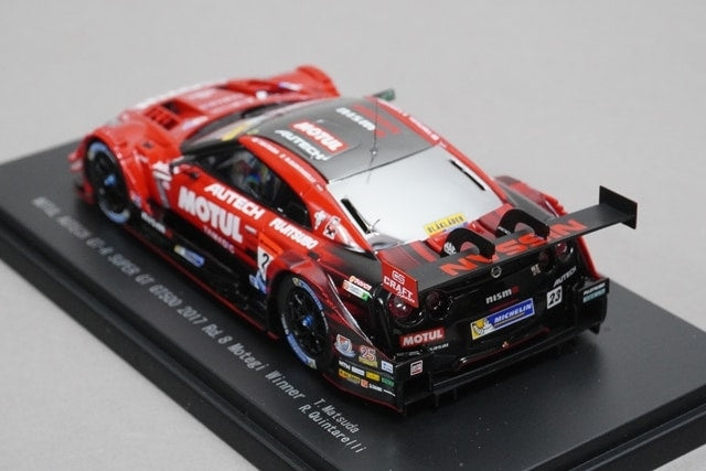 1:43 EBBRO 45504 Nissan MOTUL AUTECH GT-R Super GT500 Motegi Winner 2017 #23