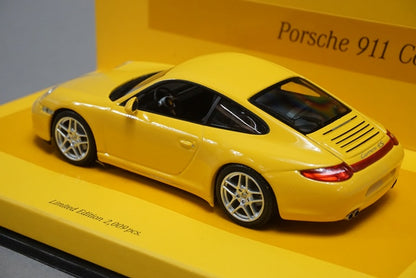 1:43 MINICHAMPS 436066420 Porsche 911 Carrera 4S 2008 Yellow