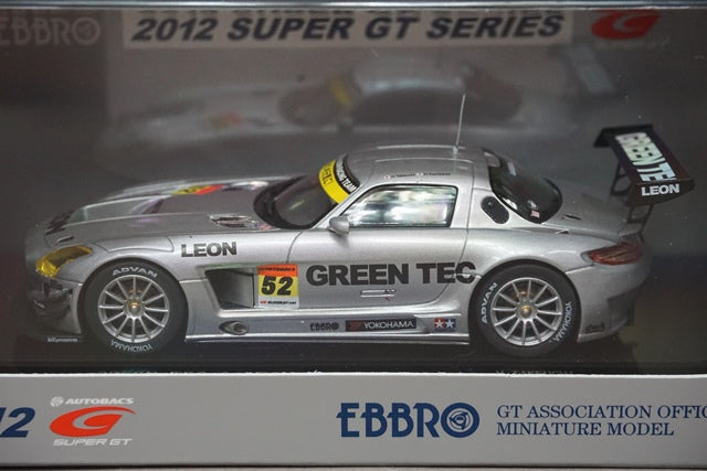 1:43 EBBRO 44747 Mercedes-Benz Greentech & Leon SLS SGT300 2012 #52