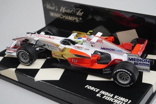 1:43 MINICHAMPS 400080021 Force India VJM01 2008 #21 G.Fisichella model car
