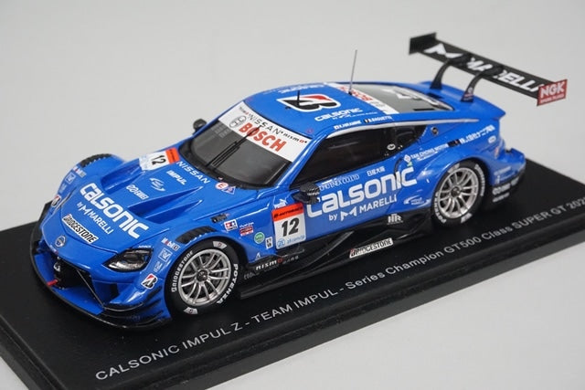 1:43 SPARK SGT021 Nissan CALSONIC IMPUL Z GT500 Super GT 2022 Series Champion #12