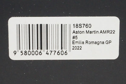 1:18 SPARK 18S760 Aston Martin AMR22 Emilia Romagna GP 2022 #5