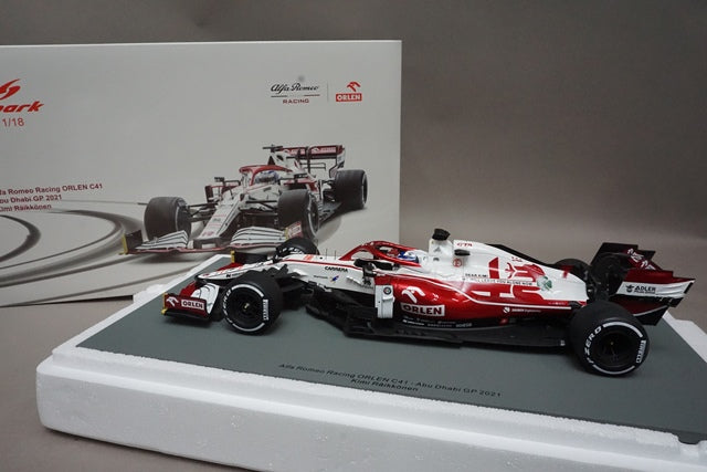 1:18 SPARK 18S607 Alfa Romeo Racing ORLEN C41 Abu Dhabi GP 2021 #7