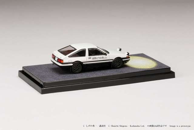 HJ641052DC Hobby Japan 1:64 Toyota SPRINTER TRUENO GT APEX AE86 / Initial D Engine Model with Wataru Akiyama