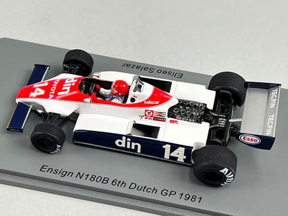 1:43 SPARK S3948 Ensign N180B Dutch GP 1981 #14