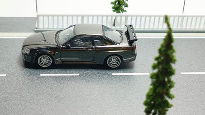 [ Pre-order ] Model Collect 1:64 Skyline R34 V-SPEC Chrome Gunmetal Gray