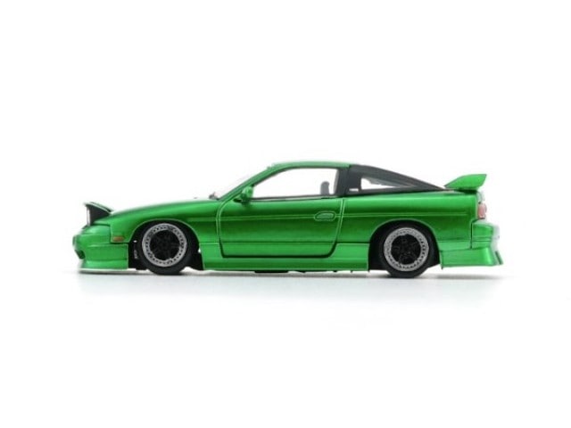 64B0308 BM CREATIONS 1:64 Nissan Silvia 180SX Metallic Green RHD