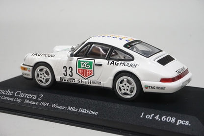 1:43 MINICHAMPS 430936033 Porsche 911 Carrera 2 Carrera Cup Monaco Winner 1993 #33