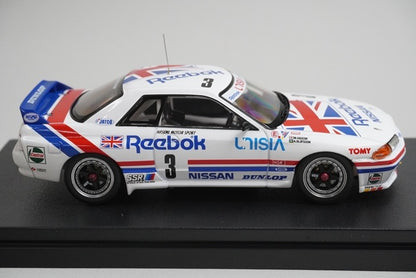 1:43 HPI 8608 Nissan Leabook Skyline GT-R JTC Tsukuba 1991 #3 model car