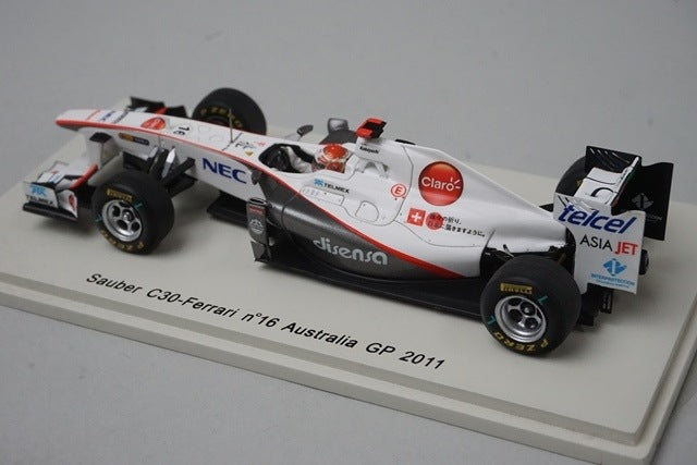 1:43 SPARK SJ003 Sauber C30 Ferrari Australian GP 2011 #16 Kamui Kobayashi