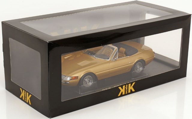 KKDC180614 KK scale 1:18 Ferrari 365 GTS Daytona Cabrio 1st Series 1969 Gold Metallic