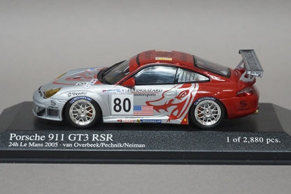 1:43 MINICHAMPS 400056480 Porsche 911 GT3 RSR 24h LM 2005 #80