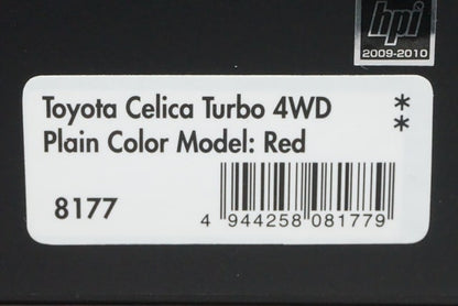 1:43 HPI 8177 Toyota Celica Turbo 4WD Red