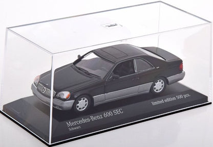 943 032603 MINICHAMPS 1:43 Mercedes 600 SEC Coupe 1992 Black model car