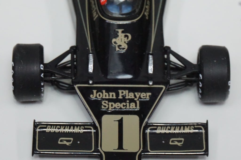 1:43 SPARK S1769 Lotus 76 Spain GP 1974 #1 JPS Spec Decal attached