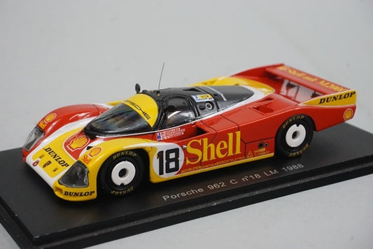 1:43 SPARK S0902 Porsche 962C LM Le Mans 1988 #18 model car