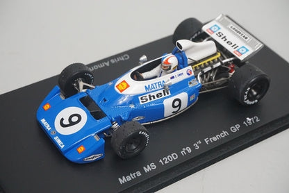 1:43 SPARK S1607 Matra MS 120D French GP 3rd place 1972 #9 C.Amon