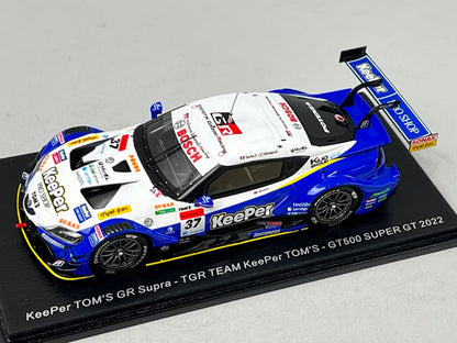 1:43 SPARK SGT031 Toyota KeePer TOM'S GR Supra TGR GT500 Super GT 2022 Sacha Fenestraz Rio Miyata #37