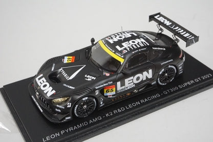 1:43 SPARK SGT086 LEON PYRAMID AMG - K2 R&D LEON RACING Naoya Gamo/Takuro Shinohara GT 300 Super GT 2023 #65
