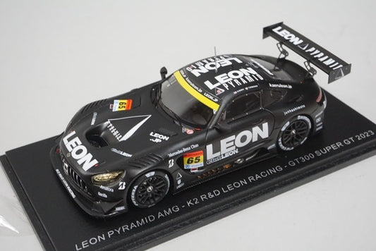 1:43 SPARK SGT086 LEON PYRAMID AMG - K2 R&D LEON RACING Naoya Gamo/Takuro Shinohara GT 300 Super GT 2023 #65