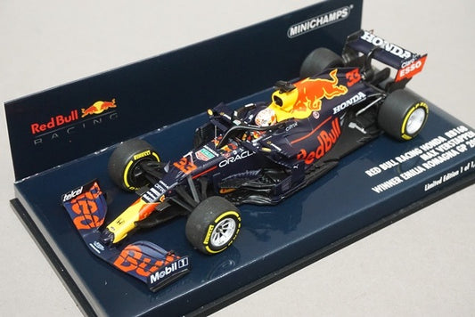 1:43 MINICHAMPS 410210133 Honda Red Bull Racing RB16B Emilia Romagna GP Winner 2011 #33 M. Verstappen