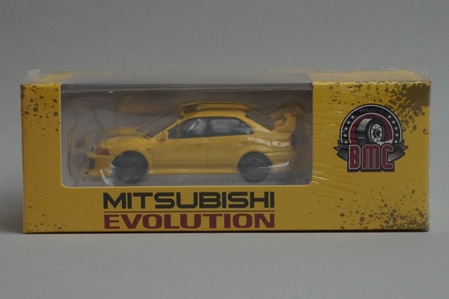 64B0407 BM CREATIONS 1:64 Mitsubishi Lancer Evolution V/VI Yellow RHD model car
