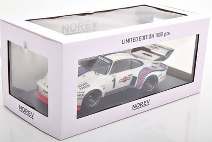187439 NOREV 1:18 Porsche 935 Winner 6h Dijon 1976 Ickx/Mass Martini MODELISSIMO model car