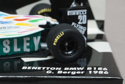 1:43 MINICHAMPS 430860020 Benetton BMW B186 1986 #20 G. Berger model car