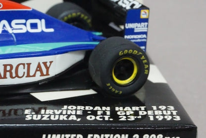 1:43 MINICHAMPS 400930115 Jordan Hart 193 F1GP Suzuka Debut 1993 #15 E.Irvine