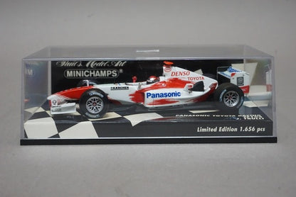 1:43 MINICHAMPS 400040216 Panasonic Toyota Racing TF104 #16 J. Trulli avex decal