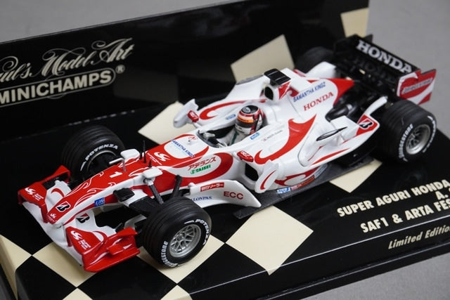 1:43 MINICHAMPS 400060224 Super Honda SA06 SAF1 & ARTA FESTA '6 #1 Aguri Suzuki