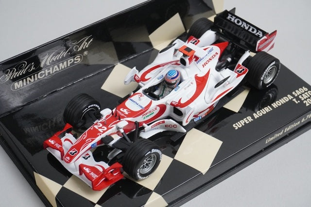 1:43 MINICHAMPS 400060222 Super Aguri Honda SA06 2006 #22 Takuma Sato