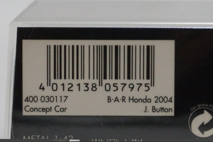 1:43 MINICHAMPS 400030117 BAR Honda Concept Car 2004 J. Button model car