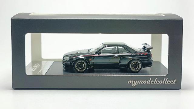 MC640009J MC Model Collect 1:64 Nissan Skyline R34 V-SPEC nismo gloss black