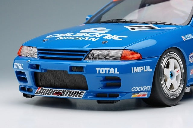 [ Pre-order ] EML186 Make Up EIDOLON 1:18 Nissan Calsonic Skyline GT-R Gr.A Hi-land 300km 1993 Winner