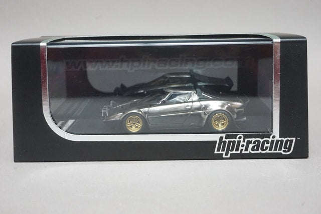 1:43 HPI 8221 Lancia Stratos HF Black Metal Polish model car