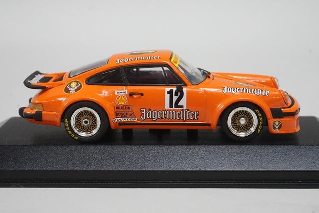 1:43 MINICHAMPS 400766412 Porsche 934 Eifelrennen DRM Jagermeister Winner '76